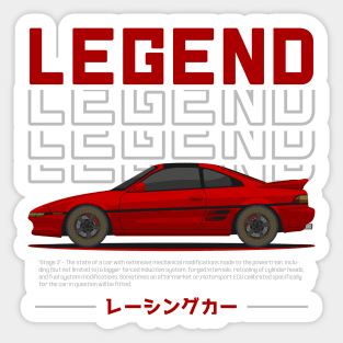 Tuner Red MK2 MR 2 JDM Sticker